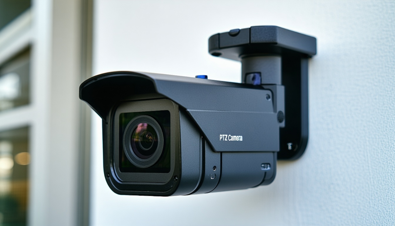 PTZ camera with remote control for versatile video coverage